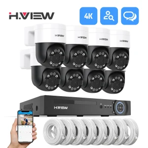 H.view 8Ch 4K 5MP 8MP Cctv Security Camera System